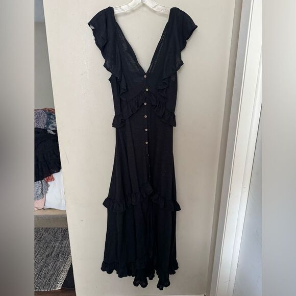 Free People Beach Amelia Ruffle Maxi Dress NWT S - Picture 3 of 3